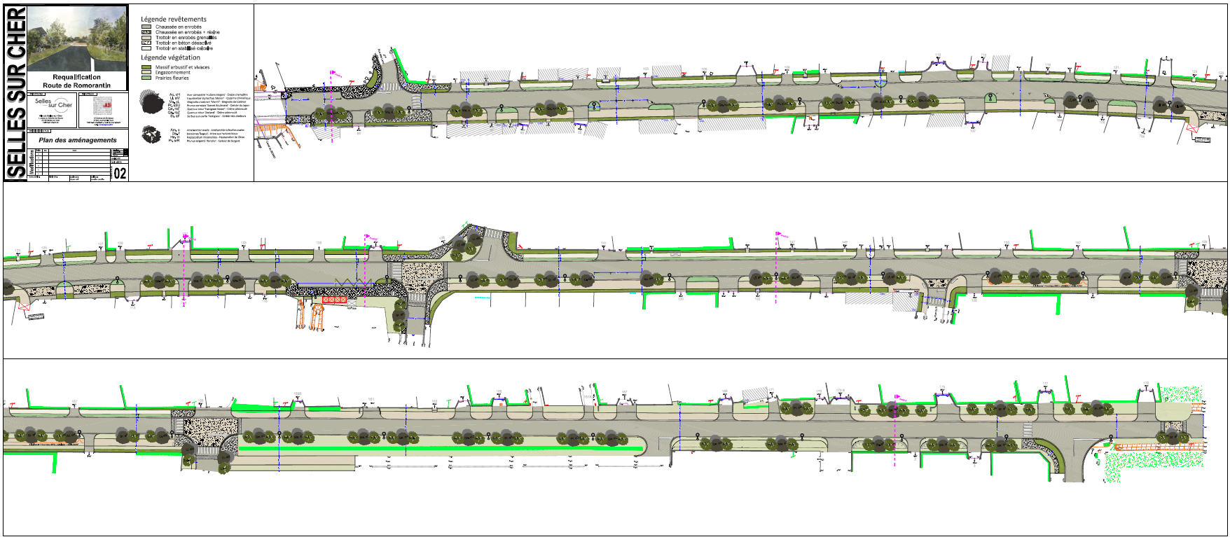 Plan d'aménagement de voirie - Rue de Romorantin